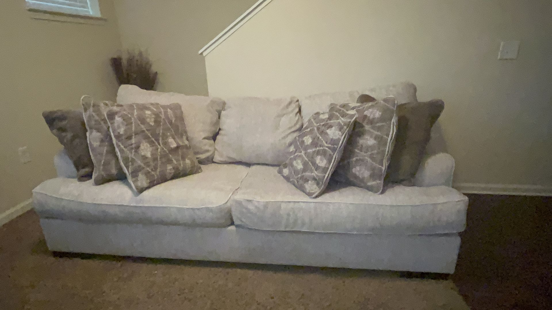 Elegant Alesandra Parchment 4 Piece sofa set