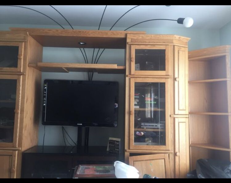 Free Entertainment Center with detachable sides