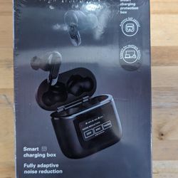True Wireless Noise Cancelling Earbuds with Touchscreen Silver