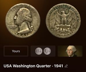 1941 Silver Washington Quarter – 90% Silver