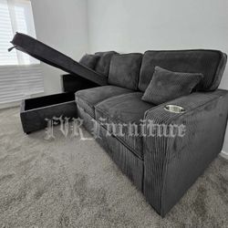 Dark Gray Sofa 