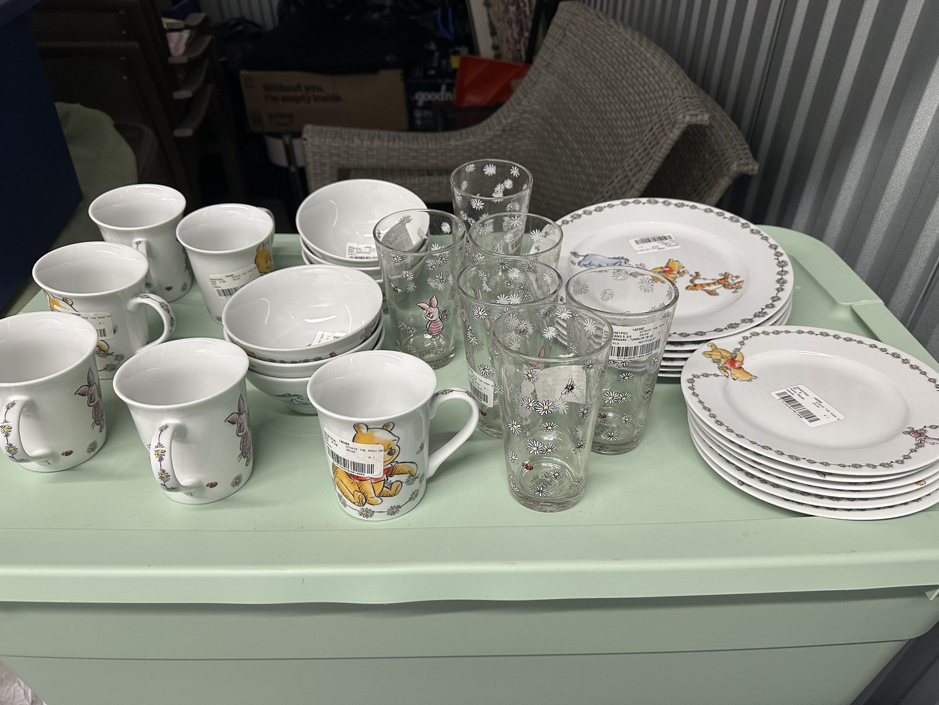 Winnie The Pooh dishes And Accessories