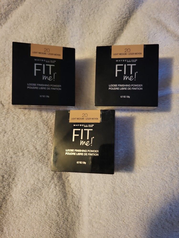 3pks Maybelline Me Loose Finishing Powder Light Medium 7oz