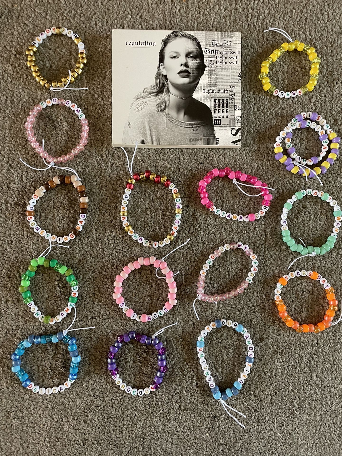 Taylor Swift Reputation Bracelet Set