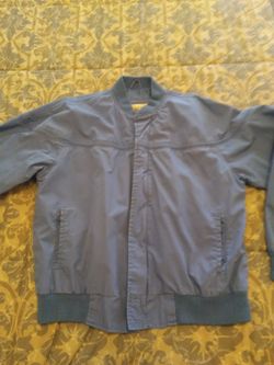Men's light weight jacket size original windbreaker blue