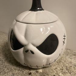 Halloween Jack Skeleton Cookie Jar