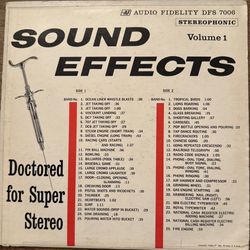Sound Effects Volume 1