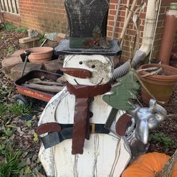 Wooden Frosty ☃️ Snowman 