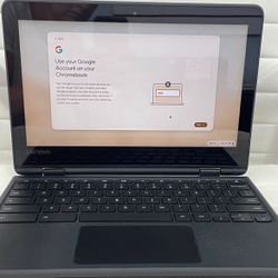 School Laptop Lenovo 300e Touchscreen 11.6"  2in1, 4GB , Drive 32GB, Chromebook  