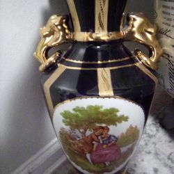 Gold Leafed Porcelain Vase