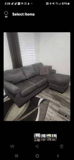 Cascilla Sofa Chaise - Grey