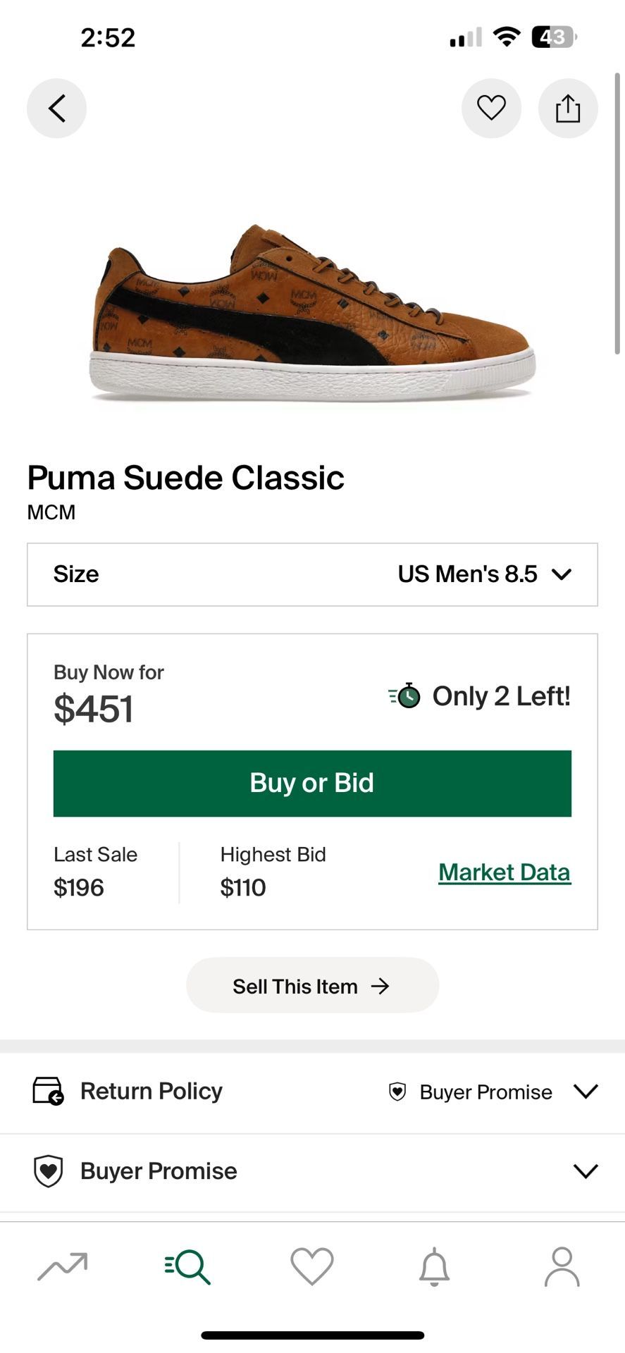 MCM Puma Suede Classic