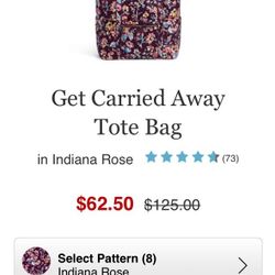 Vera Bradley Carried Away Large Tote Bag