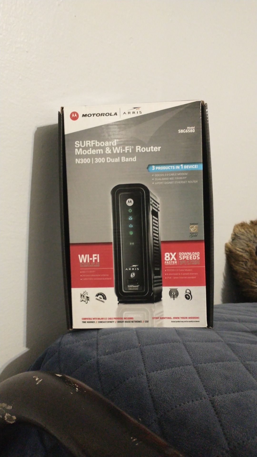 New in box, Arris SURFboard Modem & Wi-Fi Router