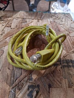 Yellow Enthernet cable