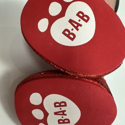 BAB BUILD A BEAR RUBY RED BALLET SLIPPER SHOES