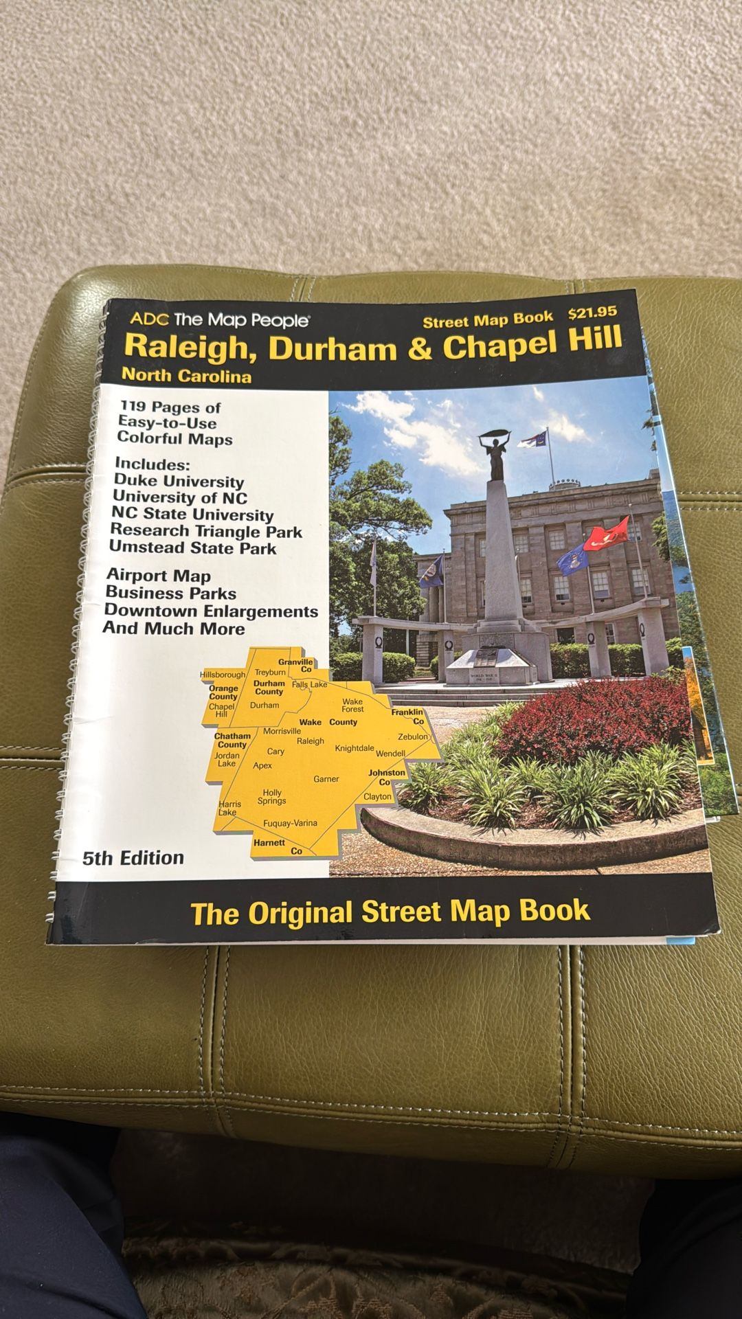 5th edition ADC The Map People Raleigh, Durham  & Chapel Hill