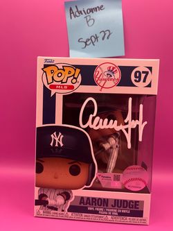 Signed Funko Pop MLB Aaron Judge #97 Yankees