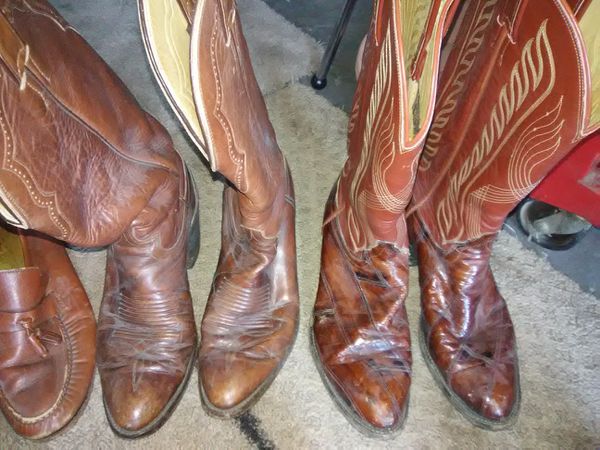Men's Justin & Tony Lama(Elk skin) Boots for Sale in Arlington, TX ...