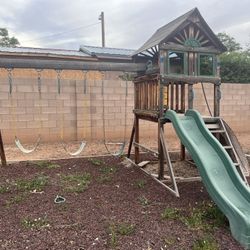 Play/swing Set and Rubber Mulch