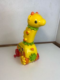 VTech Giraffe Ride-On Toy with Interactive Buttons and Sounds