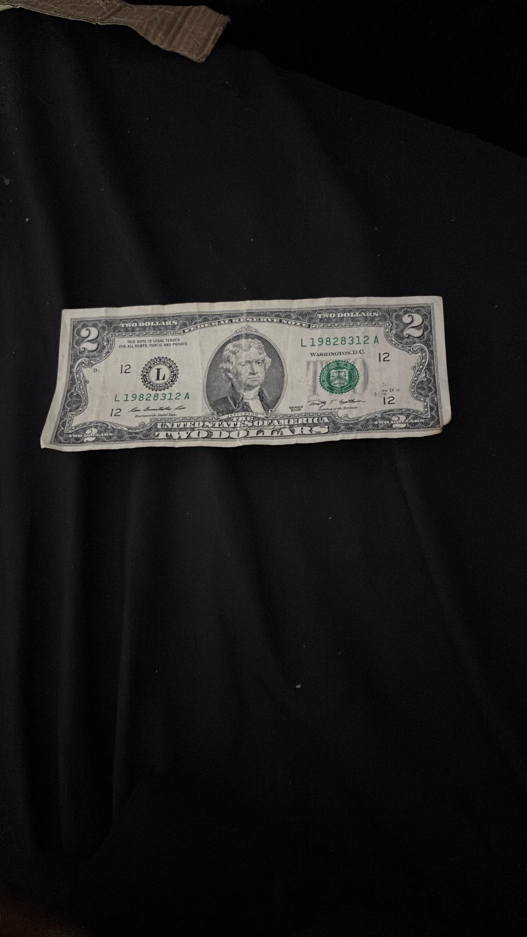 2 Dollar Bill