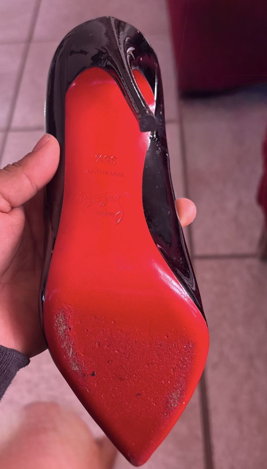 Christian Louboutin So Kate Patent Pointed Toe Red Sole Pump - Main Image