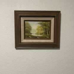 Oil Pastel Painting Width 12” X Tall 9 1/2”