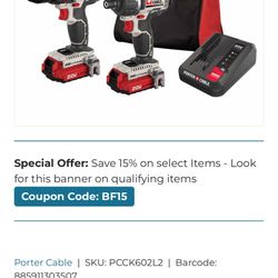 Porter Cable Combo 