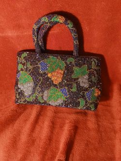 Vintage Fully Beaded Purse