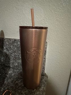 Starbucks Rose Gold Stainless Steel Tumbler 24 oz