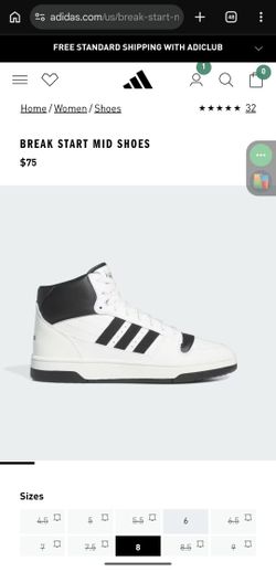 Brand NEW Adidas Break Start Mid Woman Size 8