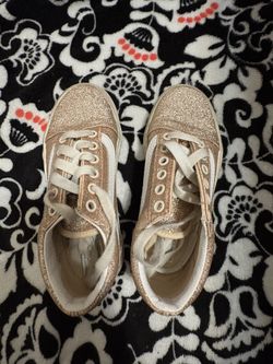 Pink Glitter Girls Vans 