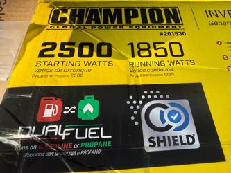 Champion Power Equipment Dual Fuel CO Shield Ultralight 2500-Watt Dual Fuel (Gasoline/Propane) Inver