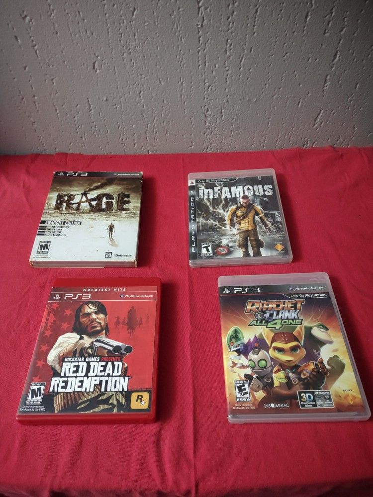 PS3 Video Game Bundle (Mint Discs)
