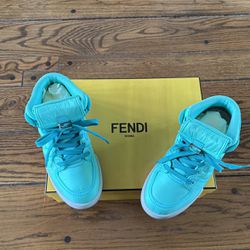 Fendi Match HighTop Sneakers In Turquoise New In Box for Sale in Upr  Montclair, NJ - OfferUp