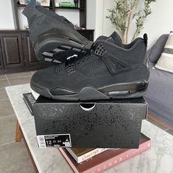 (size 12) Nike Air Jordan 4 Black Cat