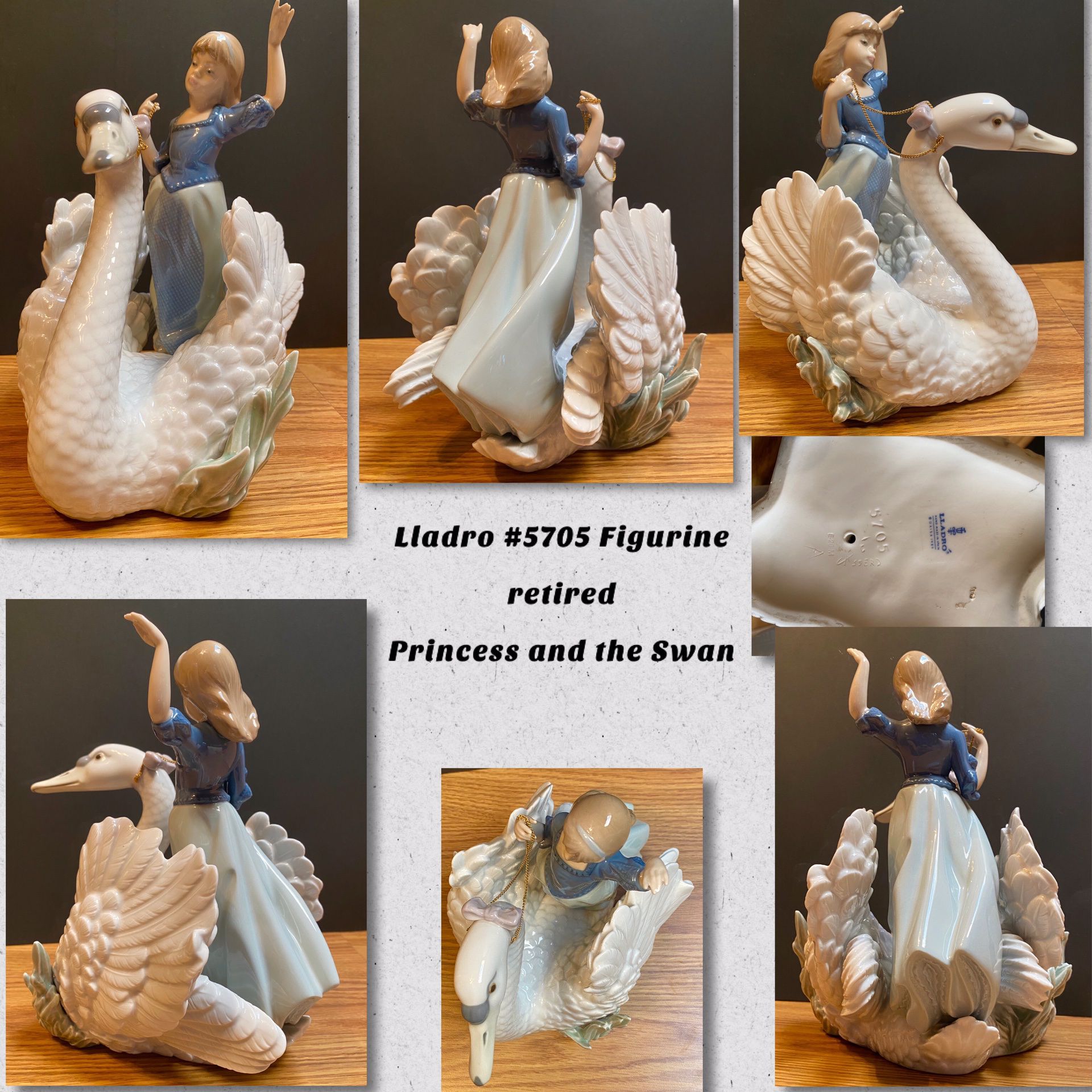Lladro Figurine “The Princess and the Swan” #5705 Retired