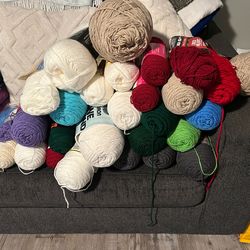 Yarn skeins.  All included.  Not sold separately