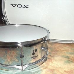 BEAUTIFUL Sonar Force 2001 {Chrome?} steel. 14" x 5.5" Snare Drum