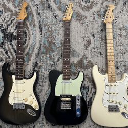 3 American Fender Guitar