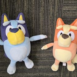 Talking Bluey Bingo Stuffed Plush 13'