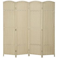 Room Divider Screen 4 Panel  Tall Privacy Screen