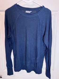 Athleta Navy Blue Long Sleeve Top Small