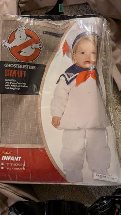Ghostbusters Costume Bundle – Men’s Standard, Women’s Medium, Infant Stay Puft + Backpack
