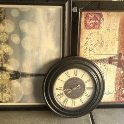Wall Art And Clock! 