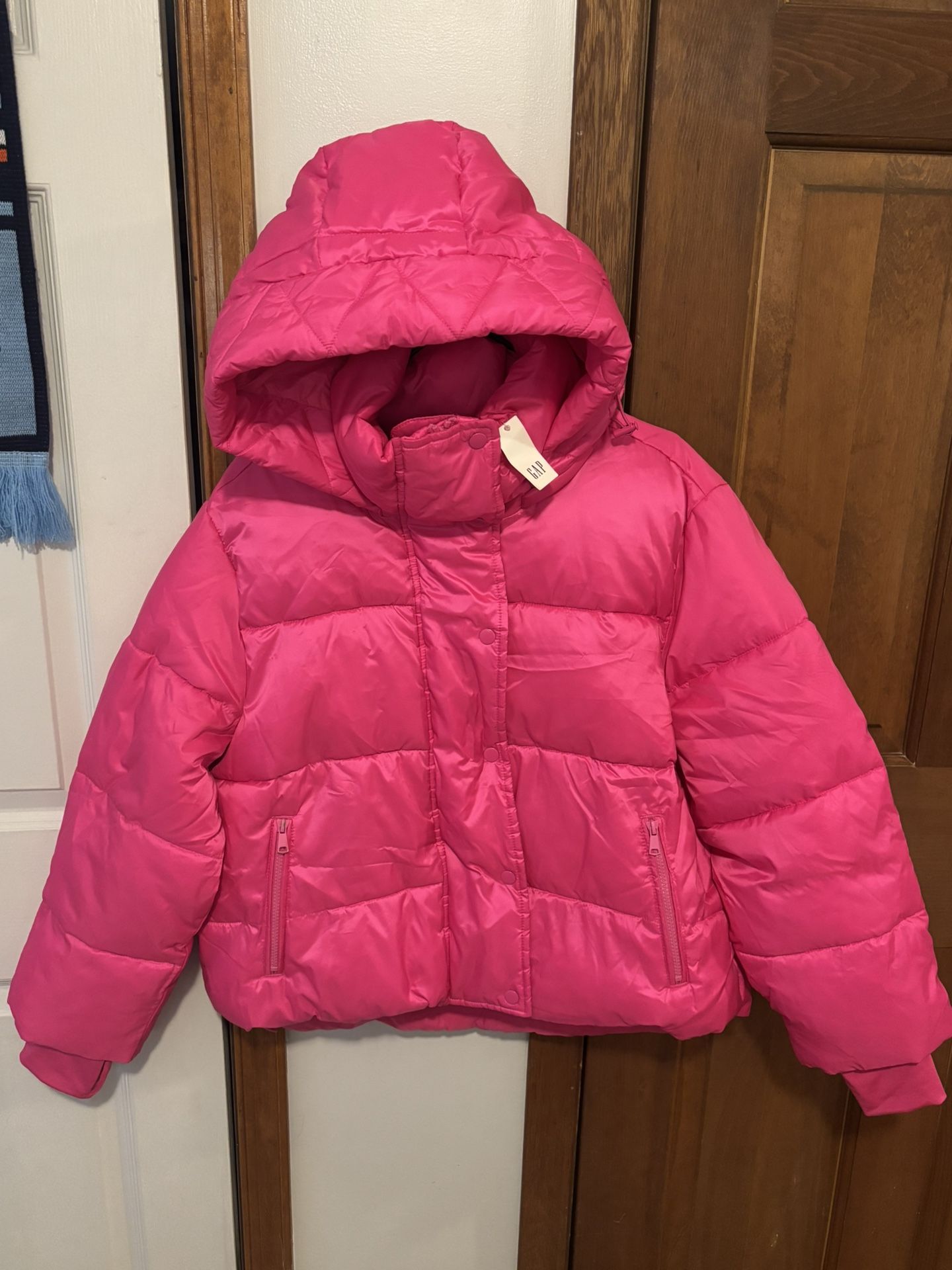 NEW Hot Pink Puffer Jacket – With Tags – Winter Jackets