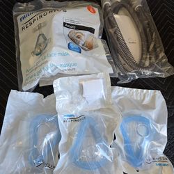 Respironics Full Face CPAP Mask Large + ResMed ClimateLineAir