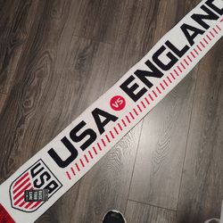 United States versus England 2022 scarf with tags