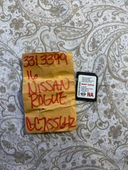 2016 Nissan Rogue Map Data SD Card